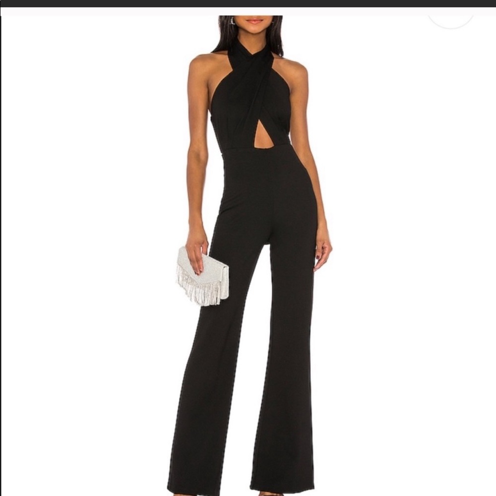 ISO Amanda Uprichard Zahara jumpsuit black XS